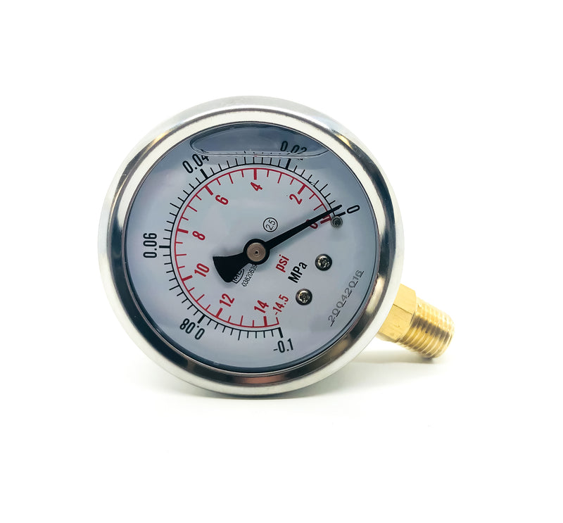 2.5” MPA Oil Filled Vacuum Pressure Gauge